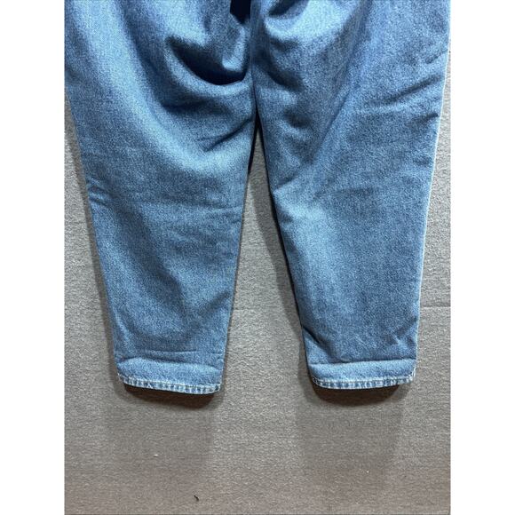 VTG L.L. Bean Original Fit/Relaxed Mom Jeans Blue Flannel Lined Plaid Size 14P - Picture 7 of 16